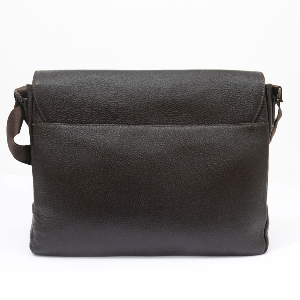 Месинджър чанта от естествена кожа ENZO NORI модел BRANDO цвят кафяв