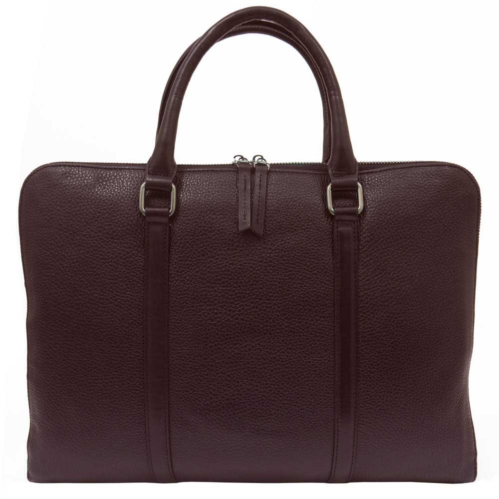 Мъжка бизнес чанта ENZO NORI модел GIADA естествена кожа бордо