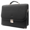 Изчистена мъжка бизнес чанта от естествена фина напа кожа ENZO NORI модел FABIANO цвят черен