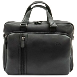 Mъжка бизнес чанта ENZO NORI модел GRECO естествена кожа черен