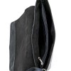 Мъжка бизнес чанта ENZO NORI естествена кожа фина напа с капак черна