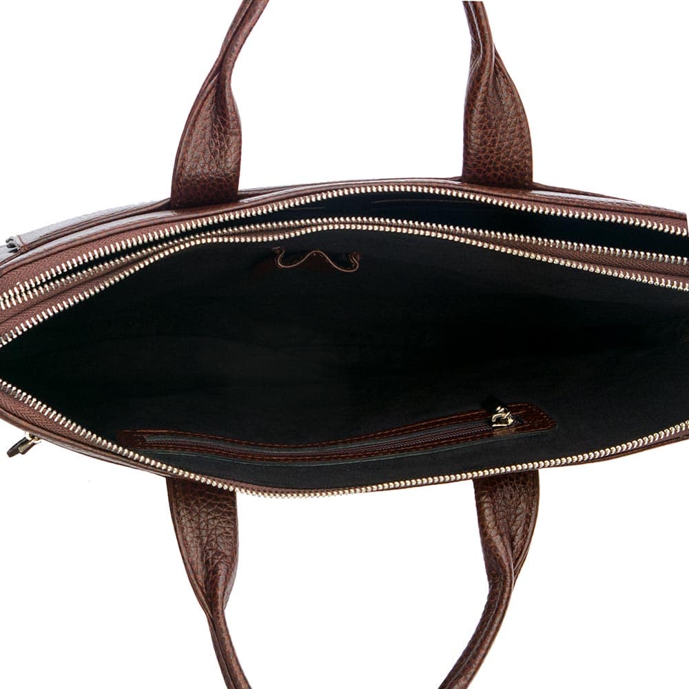 Дамска бизнес чанта ENZO NORI модел SUZY естествена кожа бордо 