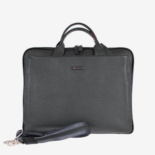 Мъжка бизнес чанта ENZO NORI модел DANTE естествена кожа черен