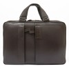 Мъжка бизнес чанта от естествена кожа ENZO NORI модел GASPARE цвят тъмно кафяв