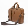 Луксозна мъжка бизнес чанта от естествена кожа ENZO NORI модел GASPARE цвят светло кафяв