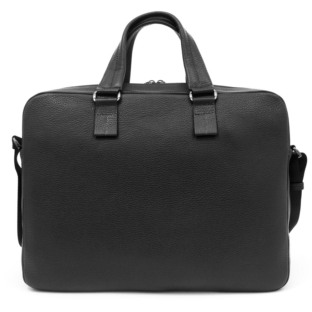 Мъжка бизнес чанта ENZO NORI модел RAUL естествена кожа черен