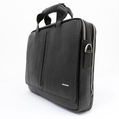 Мъжка бизнес чанта ENZO NORI модел TANCREDO естествена кожа черен