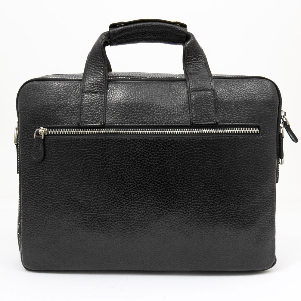 Мъжка бизнес чанта ENZO NORI модел TANCREDO естествена кожа черен