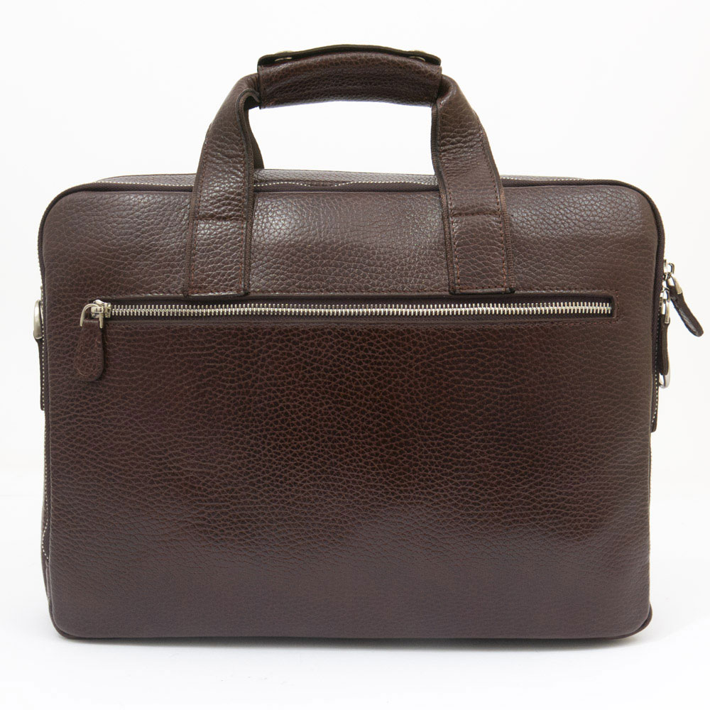 Мъжка бизнес чанта ENZO NORI модел TANCREDO естествена кожа кафяв