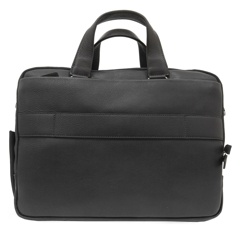 Mъжка бизнес чанта ENZO NORI модел ORLANDO естествена кожа черен