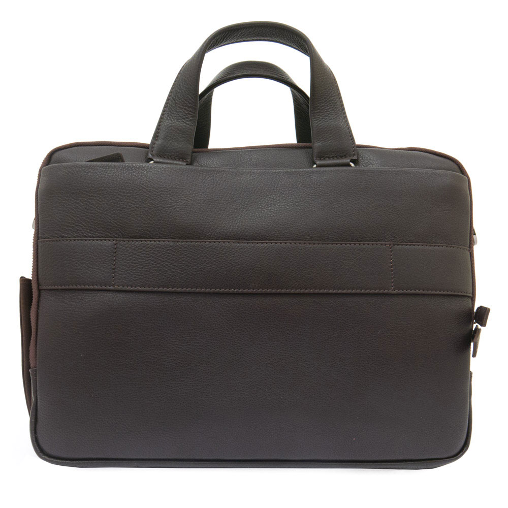 Луксозна мъжка бизнес чанта от естествена фина напа кожа ENZO NORI модел ORLANDO цвят кафяв
