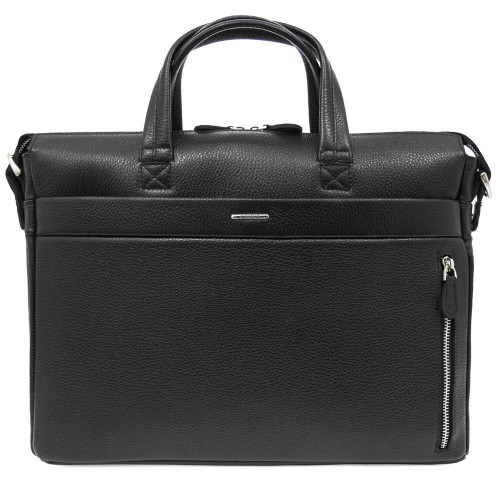 Мъжка бизнес чанта ENZO NORI модел DORIANO естествена кожа черен