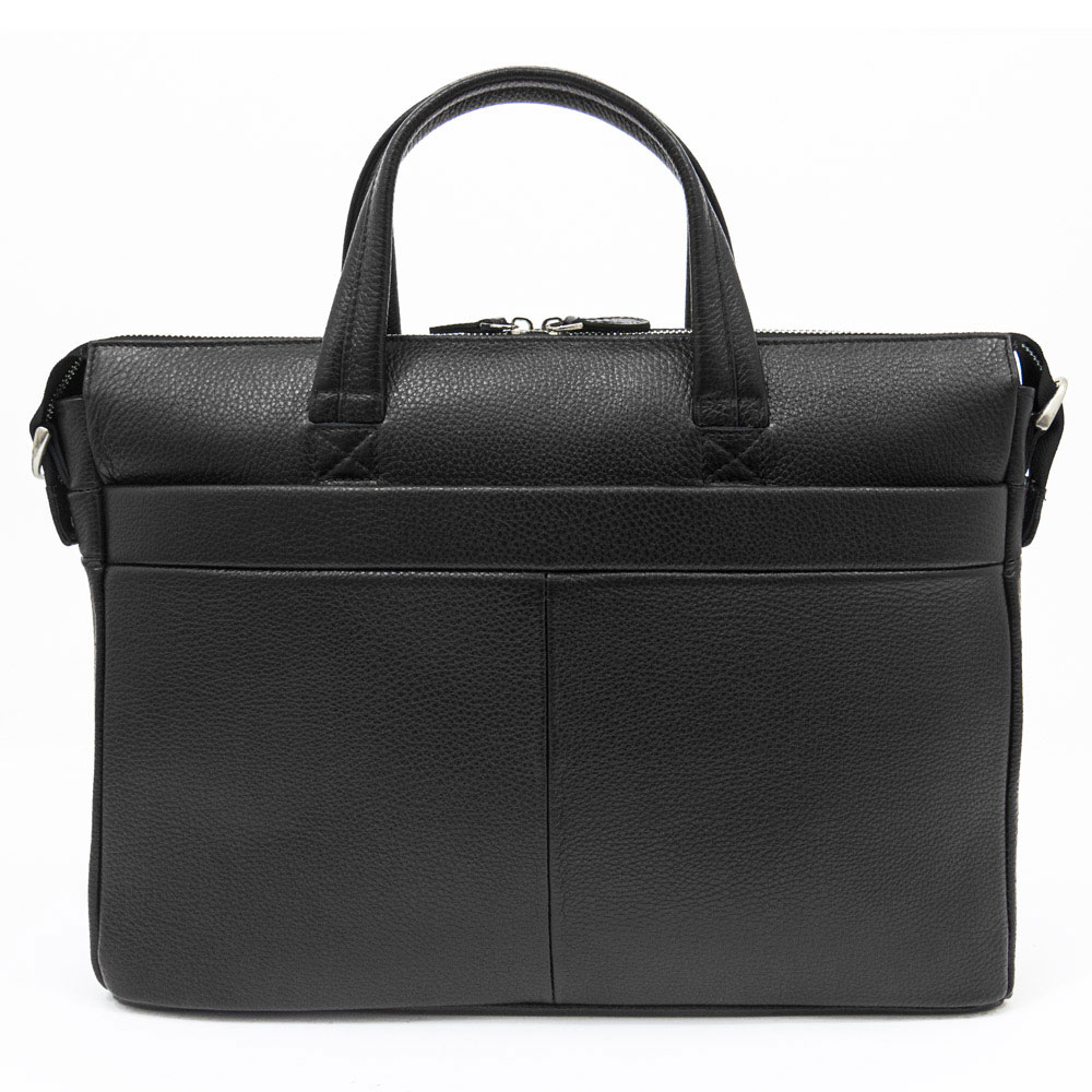 Бизнес чанта ENZO NORI модел DORIANO естествена кожа черен