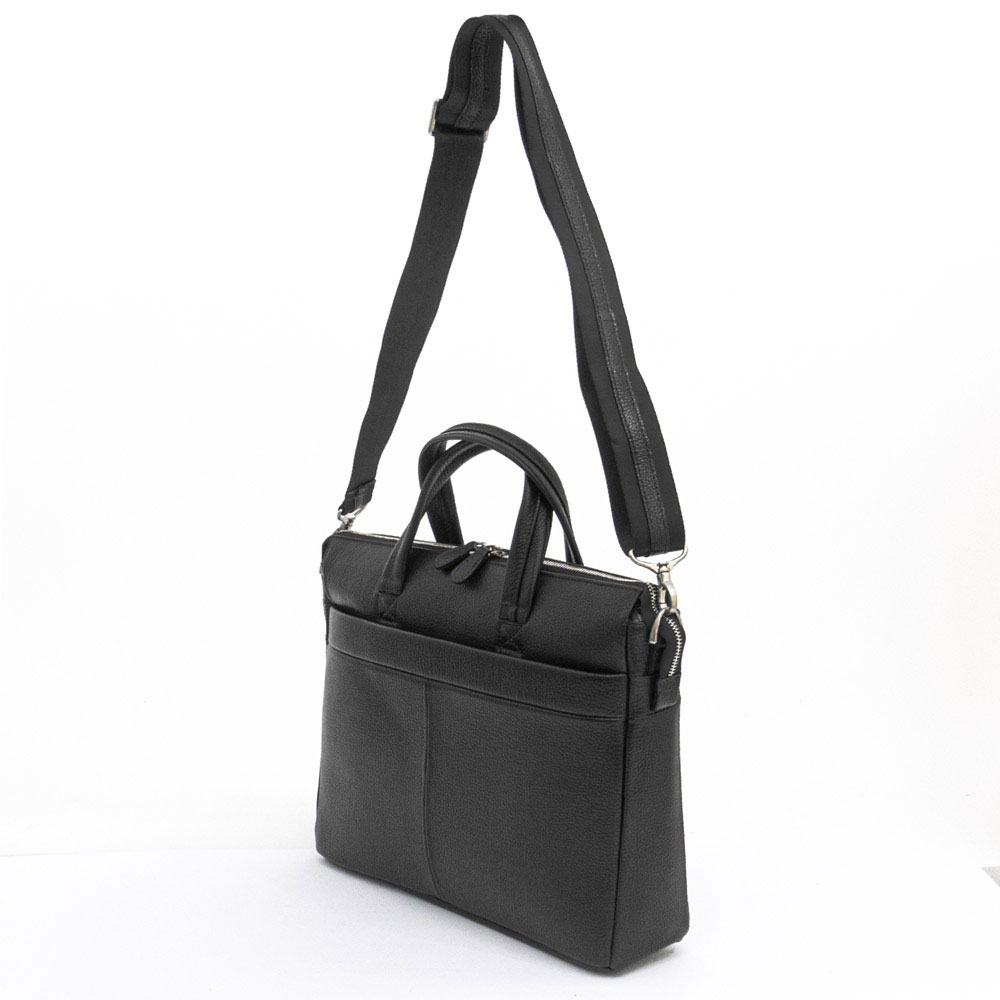 Бизнес чанта ENZO NORI модел DORIANO естествена кожа черен