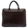 Мъжка бизнес чанта ENZO NORI модел KAPA естествена кожа тъмно кафяв