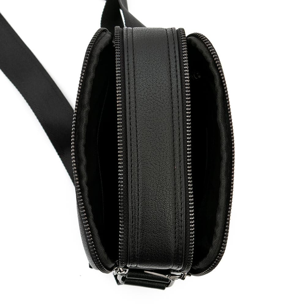 Елегантна мъжка чанта от висококачествена еко кожа ENZO NORI модел CLAUS цвят черен