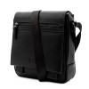 Спортно-официална мъжка чанта за рамо от естествена фина напа кожа ENZO NORI модел DANNY цвят черен