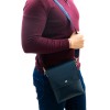 Модерна мъжка чанта от естествена кожа ENZO NORI модел PRIMO цвят тъмно син