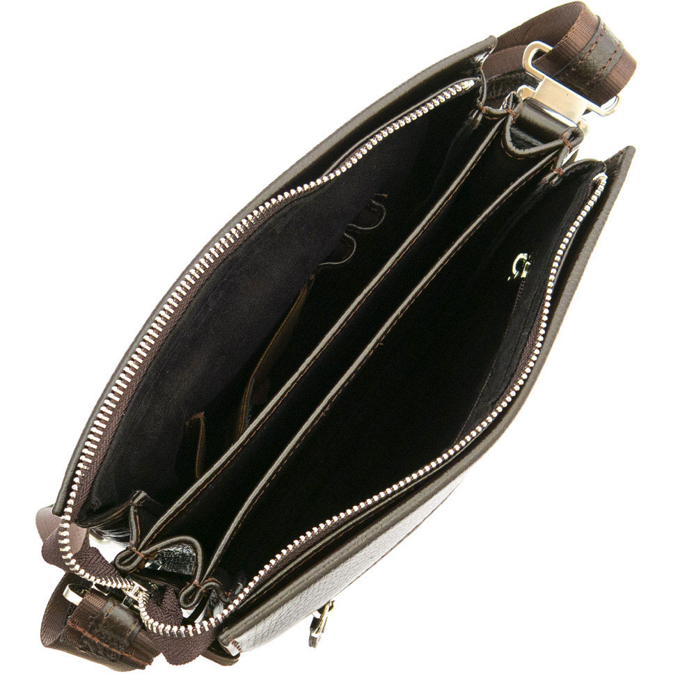 Мъжка чанта през рамо ENZO NORI модел MONTE естествена кожа кафяв