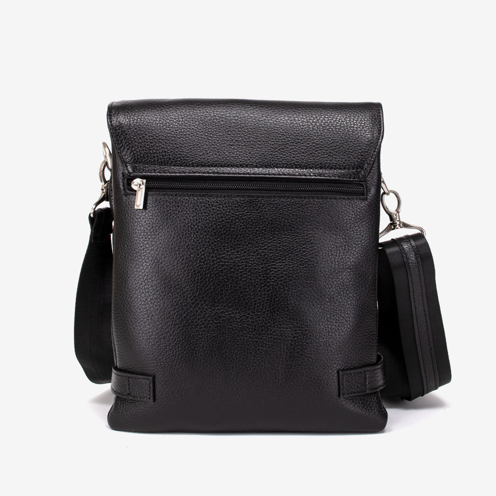 Mъжка чанта ENZO NORI модел CORLEONE естествена кожа черен