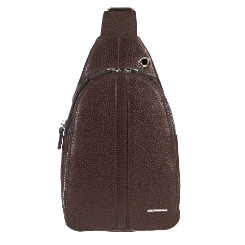 Мъжка чанта през рамо ENZO NORI модел ESATTO естествена кожа кафяв