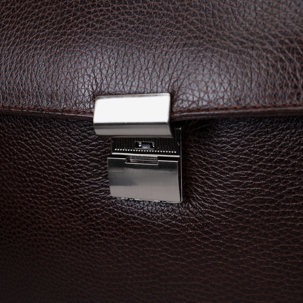 Mъжка бизнес чанта ЕNZO NORI модел PRIME-S естествена кожа кафяв