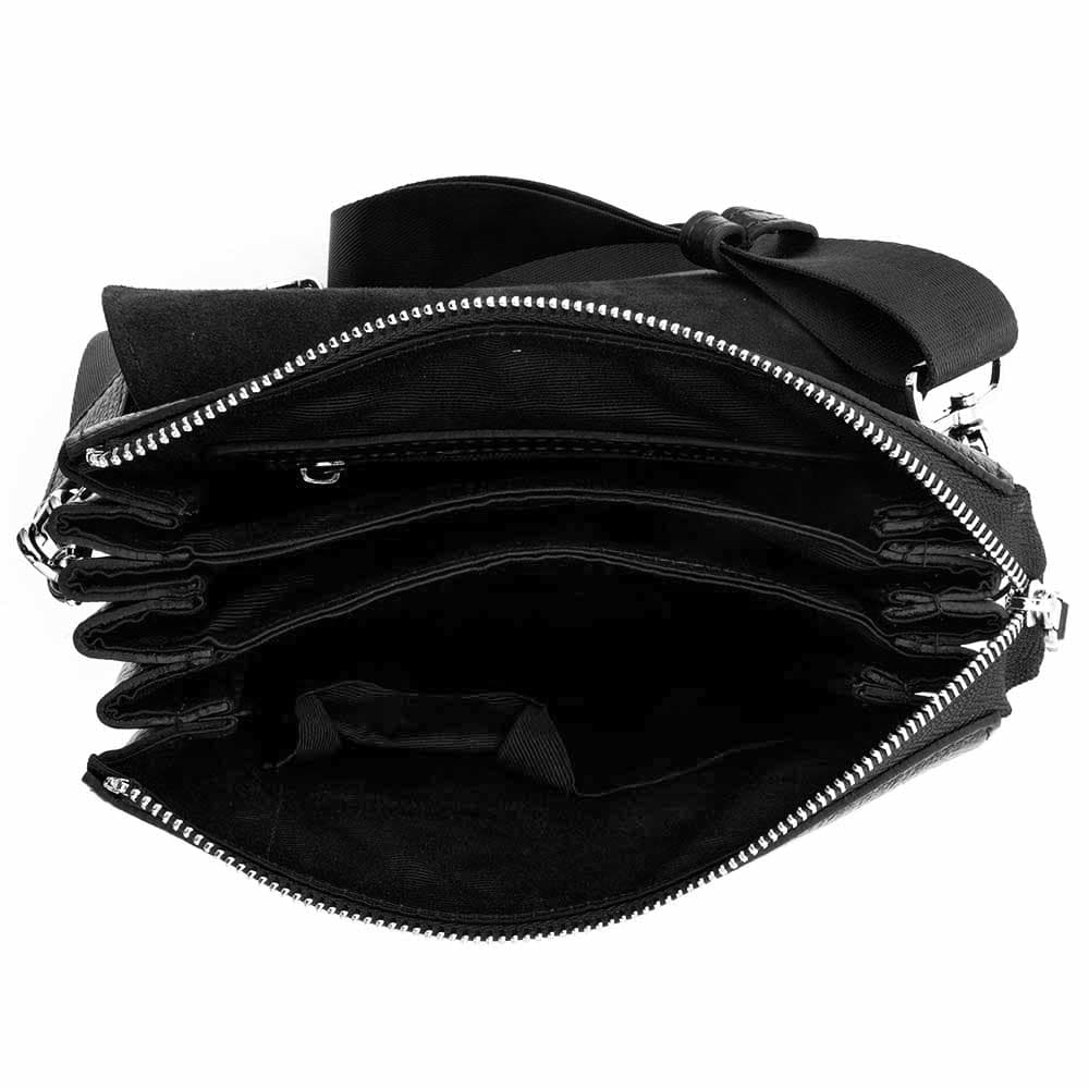 Мъжка чанта от висококачествена естествена кожа ENZO NORI модел ADELMO цвят черен