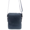 Мъжка чанта за носене през рамо ЕNZO NORI изработена от 100% естествена кожа модел FRONTIER цвят син