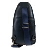 Мъжка чанта през рамо ENZO NORI модел BЕTTO естествена кожа тъмно син