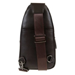 Мъжка чанта през рамо ENZO NORI модел BЕTTO естествена кожа кафяв