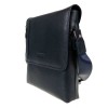 Мъжка чанта през рамо ENZO NORI модел SANTO естествена кожа син