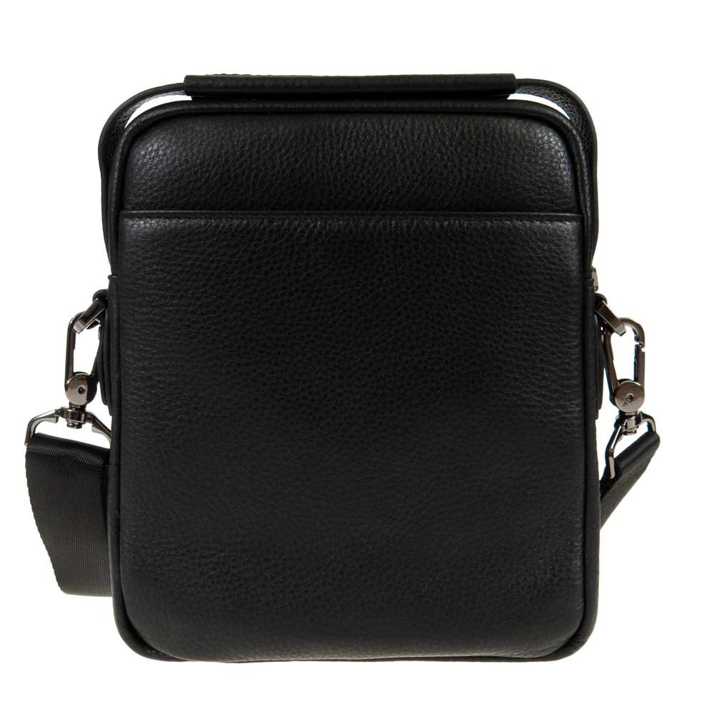 Мъжка чанта през рамо ENZO NORI модел ANZIO естествена кожа черен