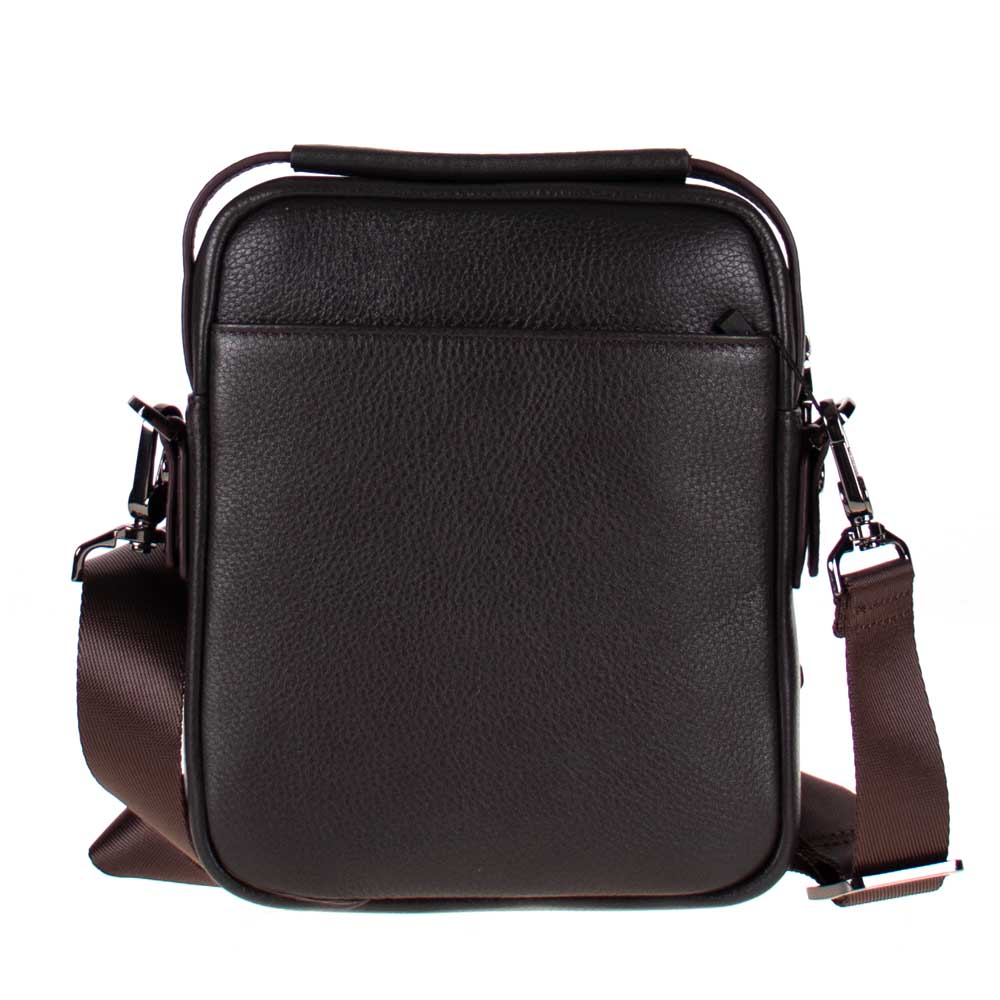 Мъжка чанта през рамо ENZO NORI модел ANZIO естествена кожа кафяв
