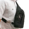 Практична спортна мъжка чанта за носене през рамо от висококачествен текстил ENZO NORI модел LEO цвят черен