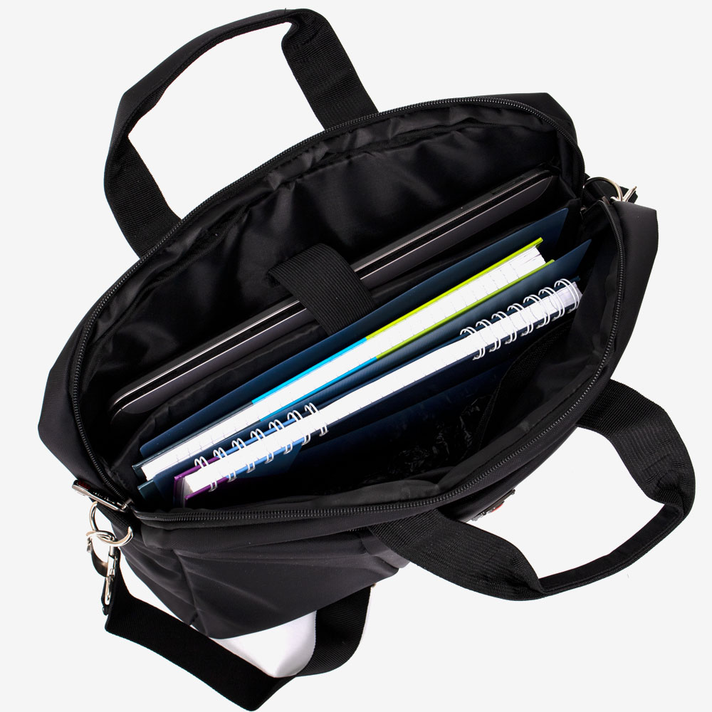 Чанта за лаптоп ENZO NORI модел BEEN текстил черен
