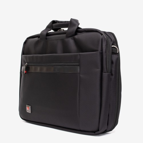 Чанта за лаптоп ENZO NORI модел VERDI текстил черен