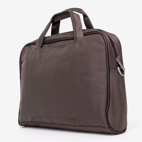 Чанта за лаптоп ENZO NORI модел LEONOR кафяв текстил