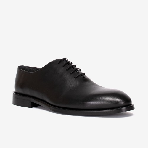 Мъжки официални обувки модел MATT естествена кожа черен