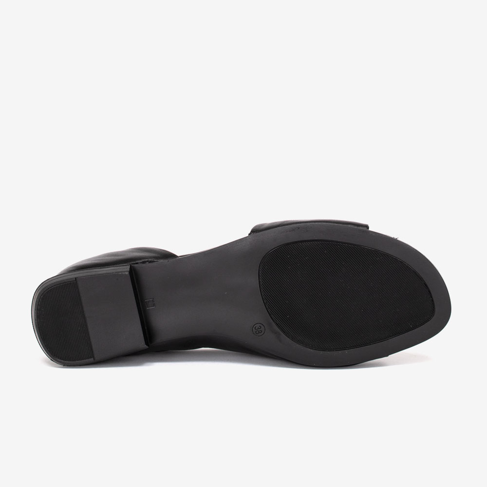 Дамски сандали модел LORIN естествена кожа черен