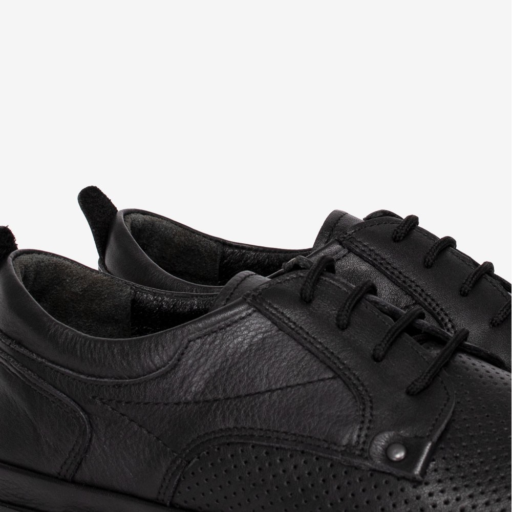 Мъжки обувки модел JAVIER естествена кожа черен