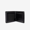 Подаръчен сет ENZO NORI модел ASH мъжки портфейл и мъжки колан черен