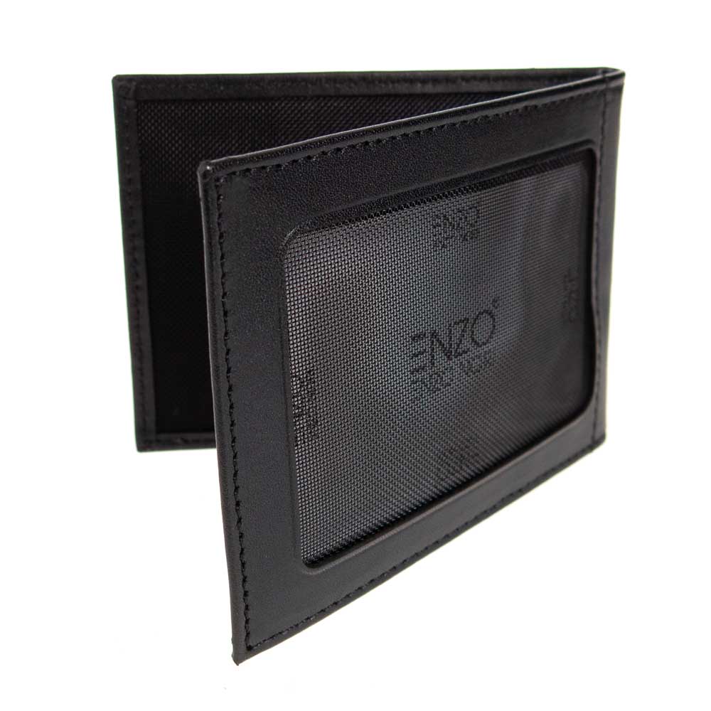 Mъжки портфейл ENZO NORI модел LUKAS естествена кожа черен