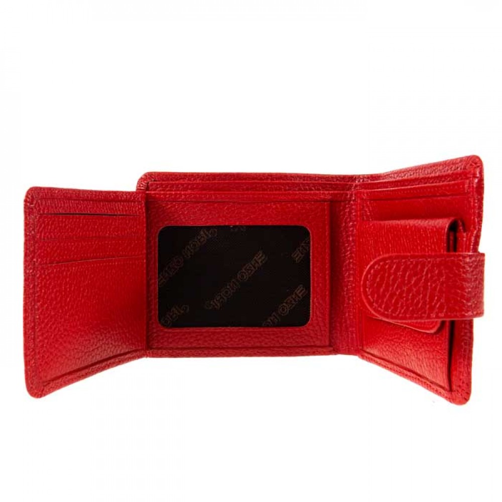 Атрактивен мъжки портфейл от естествена кожа ENZO NORI модел FERO цвят червен