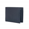 Елегантен малък мъжки портфейл от естествена грапава кожа ENZO NORI модел OLIVER цвят тъмно син