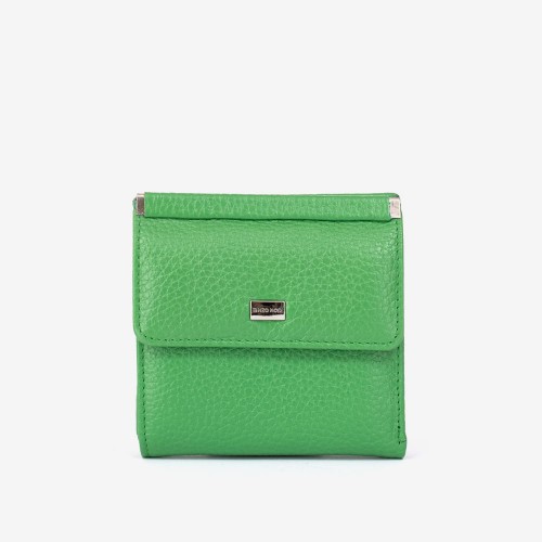 Малко дамско портмоне ENZO NORI модел MINI естествена кожа зелен