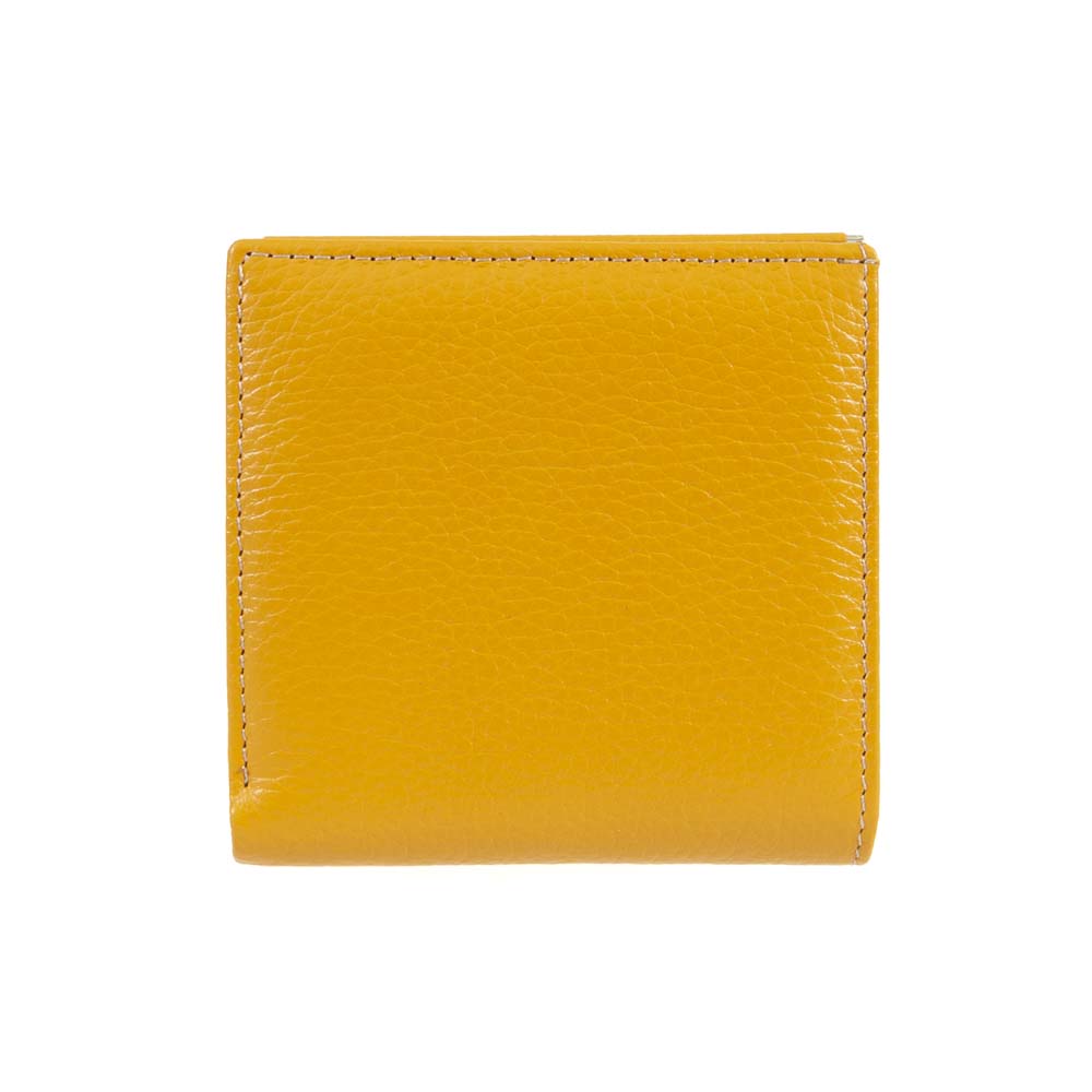 Малко дамско портмоне ENZO NORI модел MINI естествена кожа жълт