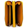 Жълто дамско портмоне от висококачествена естествена кожа с два ципа ENZO NORI модел SWING