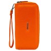 Оранжево голямо дамско портмоне от висококачествена естествена кожа с два ципа ENZO NORI модел SWING 