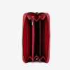 Дамско портмоне ENZO NORI модел GAIA естествена кожа червен кроко