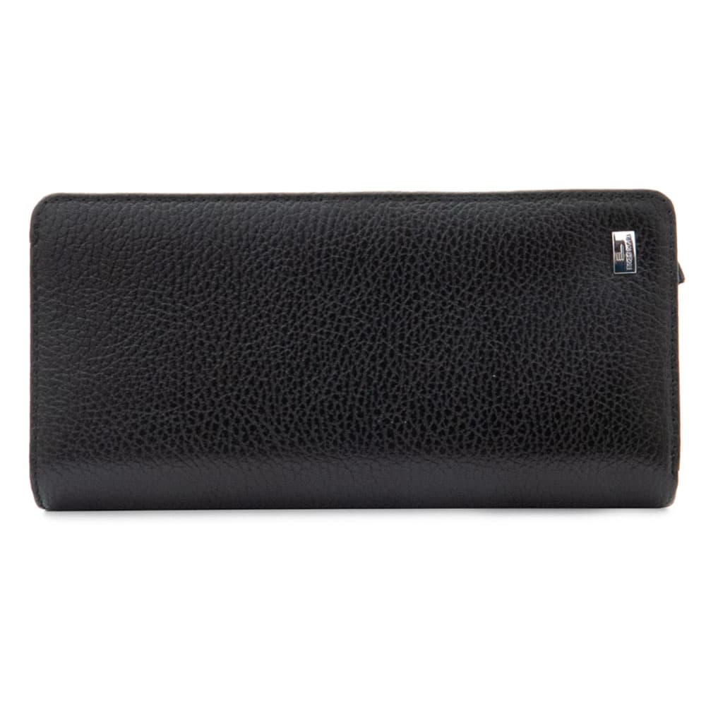 Стилно дамско портмоне от естествена фина напа кожа ENZO NORI модел AMY цвят черен